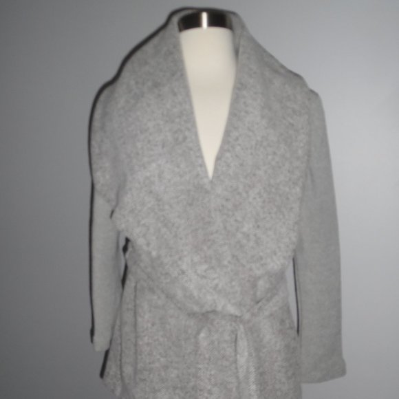 Anthropologie Dolan Northfield Knit Fleece Chevron Open front Sweater Jacket - Picture 6 of 11